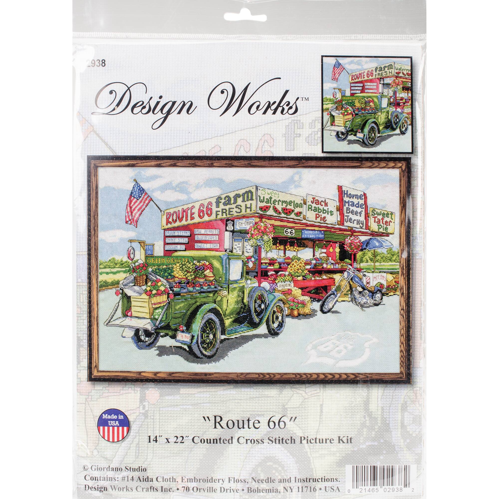 Design Works™ Route 66 Farmstand Counted Cross Stitch Kit